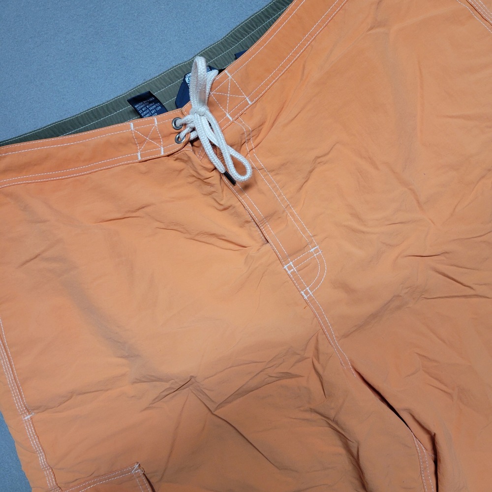 Polo Ralph Lauren Mens Orange Swim Trunks Cargo Pocket Mesh Lined XL